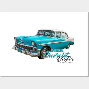 1956 Chevrolet Bel Air 4 Door Sedan Posters and Art